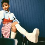 Alaya High Instagram - Passenger seat meets Cover girl The Hollywood Reporter @hollywoodreporter    That Girl Lay Lay @thatgirllaylay Photograph er: Chrisean Rose @chriseanrose MU: Danielle Mitchell @makeupby_danielle Hair: Arlene Martin @arlenemartinhair Stylist: Ray C’Mone @raycmone Tailor: Fhonia Ellis @fhoniaellis. Side note: Skin tone shorts were wore under the skirt.