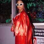 Alaya High Instagram - Gave him a lil sugar now he having heartaches, getting to the bread strawberry shortcake 🍰 Dress: @area Purse: @Zara Shades:@miumiu Jacket: @karlkani Styling: @sankaraxt Photos: @jqproductions Mua: @fukjacimjill Hair: @whoisvickyb