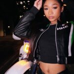 Alaya High Instagram - Back 2 back Leather set: @varenneofficial Bag: @vondutch Glasses: @prada Shoes: @isabelmarant Styling: @sankaraxt Photog: @jquanjarrell Mua: @fukjacimjill Hair: @whoisvickyb