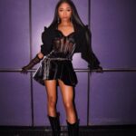 Alaya High Instagram - The girl that got em all saying they “ That Girl “ Blazer, Corset skirt by @muglerofficial Chain belt @byondmeasure Photog: @jqproductions Mua: @fukjacimjill Hair: @whoisvickyb Styling: @sankaraxt