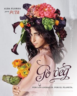 Alba Flores Instagram - Un placer 🌱 @peta @officialpetalatino @nicobustos