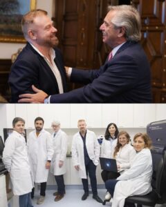 Alberto Fernández Instagram - Por primera vez, la Argentina presentó una empresa biotecnológica para desarrollar productos para tratar pacientes con cáncer, enfermedades autoinmunes e inflamatorias. Hay un candidato que quiere destruir el Ministerio de @cienciaytecnologiaar y el @conicetdialoga, pero sus resultados son un orgullo 🇦🇷 GALTEC transformará 30 años de descubrimientos en nuevas estrategias terapéuticas, sobre una molécula caracterizada en nuestro país. Agradezco a @gabriel.rabinovich, investigador del CONICET, y a las y los científicos que día tras día mejoran la vida de la gente. Así lo expresó Rabinovich: 