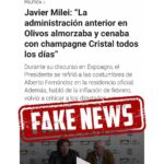 Alberto Fernández Instagram - Esto es una mentira. Espero que quien lo ha dicho lo desmienta de inmediato.