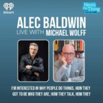 Alec Baldwin Instagram - A big thank you to all who joined last week’s live taping of Here’s The Thing with Michael Wolff, where we discussed his latest book, his writing process, and the state of journalism today. In case you missed it, the episode is out now at the link in my bio.  Publishing powerhouse Michael Wolff is the bestselling author of the definitive trilogy on the Trump White House. He also has served as a columnist for New York magazine, Vanity Fair, British GQ, the Guardian, and the Hollywood Reporter. Wolff’s most recent release, “The Fall: The End of Fox News and the Murdoch Dynasty,” follows up his biography of Rupert Murdoch and offers further insight into the media mogul and the behind-the-scenes machinations of the cable news network, positing that the end of its influential era may be near.