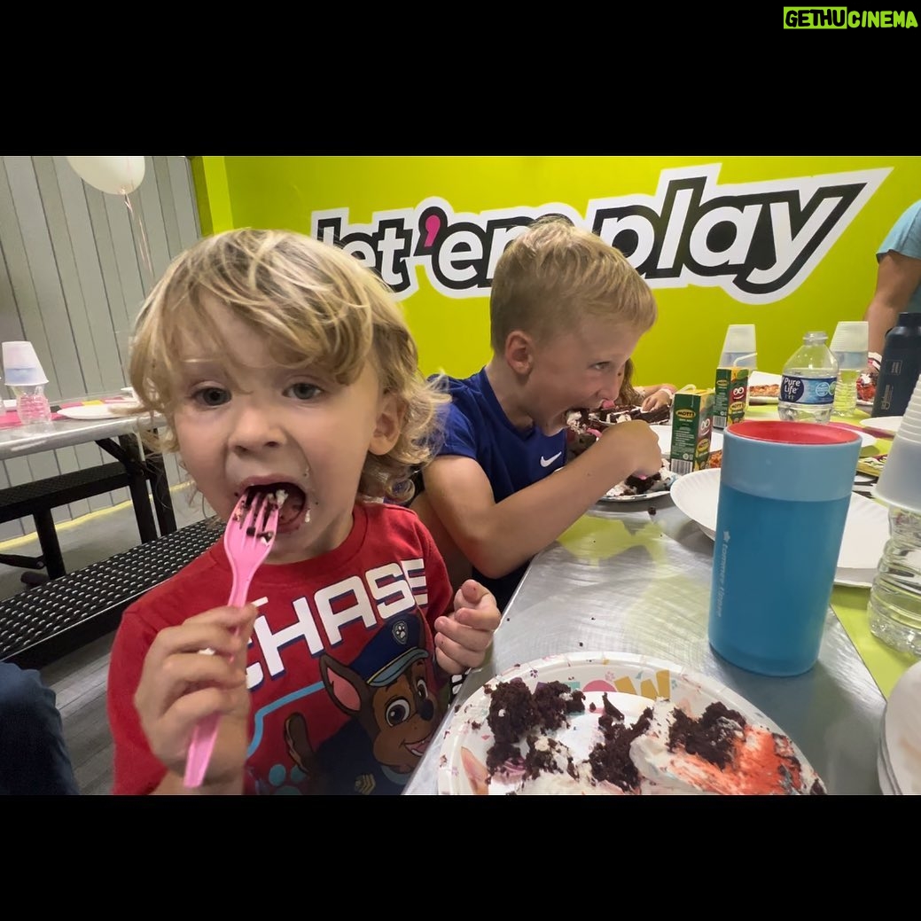 Alec Baldwin Instagram - Birthday party for Leo. Edu is in charge of quality control.