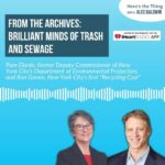 Alec Baldwin Instagram - This week on Here’s The Thing, we revisit a favorite archived episode where I dig into the minds behind the processing of the 1.3 billion gallons of wastewater, 16 million pounds of trash and eight million pounds of recyclables that New York City produces every day.  Pam Elardo is the former Deputy Commissioner of New York City’s Department of Environmental Protection, leading the city’s Bureau of Wastewater Treatment, and Ron Gonen was New York City’s first “Recycling Czar.” The three of us discuss what happens from the moment people flush the toilet or toss out their coffee cups — and the big-picture environmental impact of our choices.  And since this is Here’s the Thing, I also learn the incredible life stories they each bring to the job — from Pam’s persistence in the face of the sexism that discouraged women engineers of her generation, to Ron’s luck stumbling into the home of a prominent environmentalist while doing housework to make ends meet for his family as a kid. Listen now at the link in bio.
