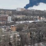 Aleksandr Shpak Instagram - Мінус нафтобаза у тимчасово окупованій Макіївці.