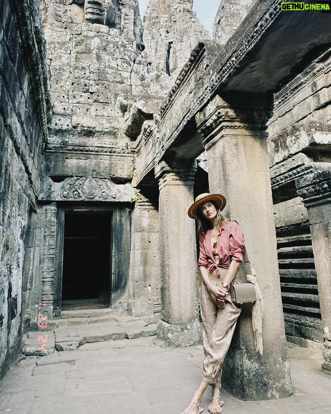 Alessandra Ambrosio Instagram - Exploring the magnificent Bayon Temple! Bayon Temple, Angkor Thom, Cambodia