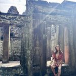 Alessandra Ambrosio Instagram – Exploring the magnificent Bayon Temple! Bayon Temple, Angkor Thom, Cambodia