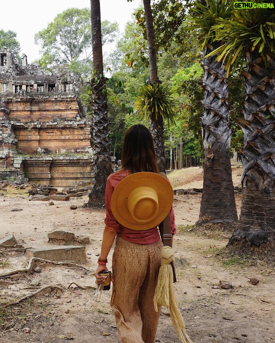 Alessandra Ambrosio Instagram - Exploring the magnificent Bayon Temple! Bayon Temple, Angkor Thom, Cambodia
