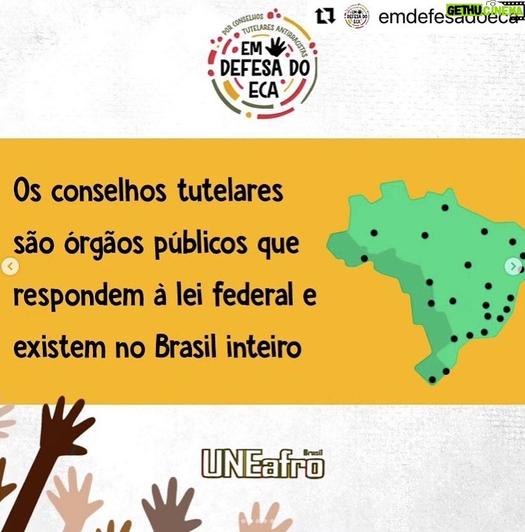 Alessandra Negrini Instagram - No dia 1º de outubro, próximo domingo, serão realizadas as eleições para os Conselhos Tutelares em todo o Brasil. Os cards acima explicam como funciona a eleição, que é muito importante! Os órgãos que respondem ao Conselho Nacional dos Direitos da Criança e do Adolescente (Conanda) e ao Estatuto da Criança e do Adolescente (ECA) funcionam como um importante instrumento de garantia de direitos fundamentais da infância e da juventude. Para a escolha dos seus candidatos sugiro que entrem nos sites do @endefesadoeca no " A eleição do Ano" eles possuem a lista de candidaturas antiracistas. @negrobelchior