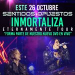 Alessandra Rosaldo Instagram - ¡El Eternamente Tour se INMORTALIZA este 26 de Octubre en el @pepsicenterwtc! ✨ Se parte del nuevo DVD EN VIVO y vive con nosotros esta noche tan especial que quedará marcada para siempre. 💚💙 🎟️: linktr.ee/sentidosopuestos