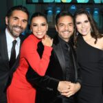 Alessandra Rosaldo Instagram - #aboutlastnight Anoche estuvimos en la Gala de los Impact Awards de la National Hispanic Media Coalition #nhmc donde @ederbez recibió el Social Impact Award 🏆 Como siempre, es un placer verte brillar🌟 Styling @danireyesoficial Makeup @lilianafelixmaquillaje Vestido @raquelorozcog Joyería @swarovski
