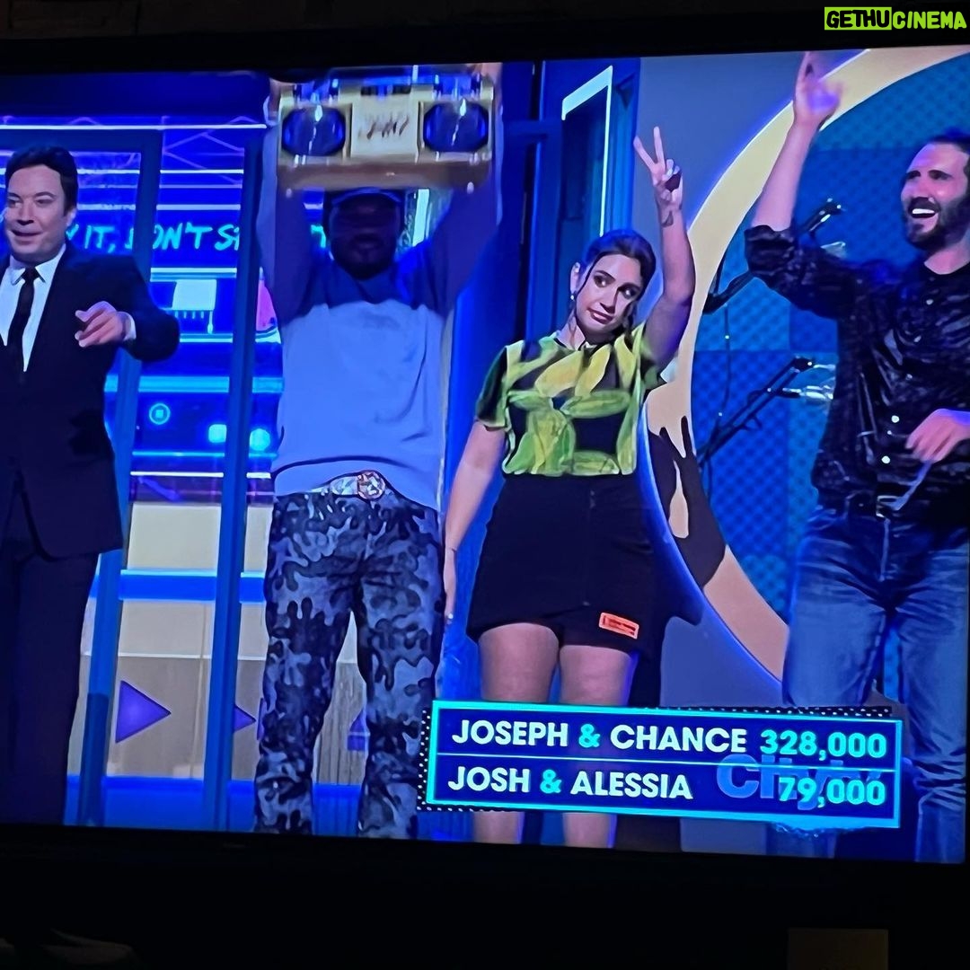 Alessia Cara Instagram - some ‘that’s my jam’ highlights yiiiikes @jimmyfallon @joshgroban @chancetherapper @hitrecordjoe