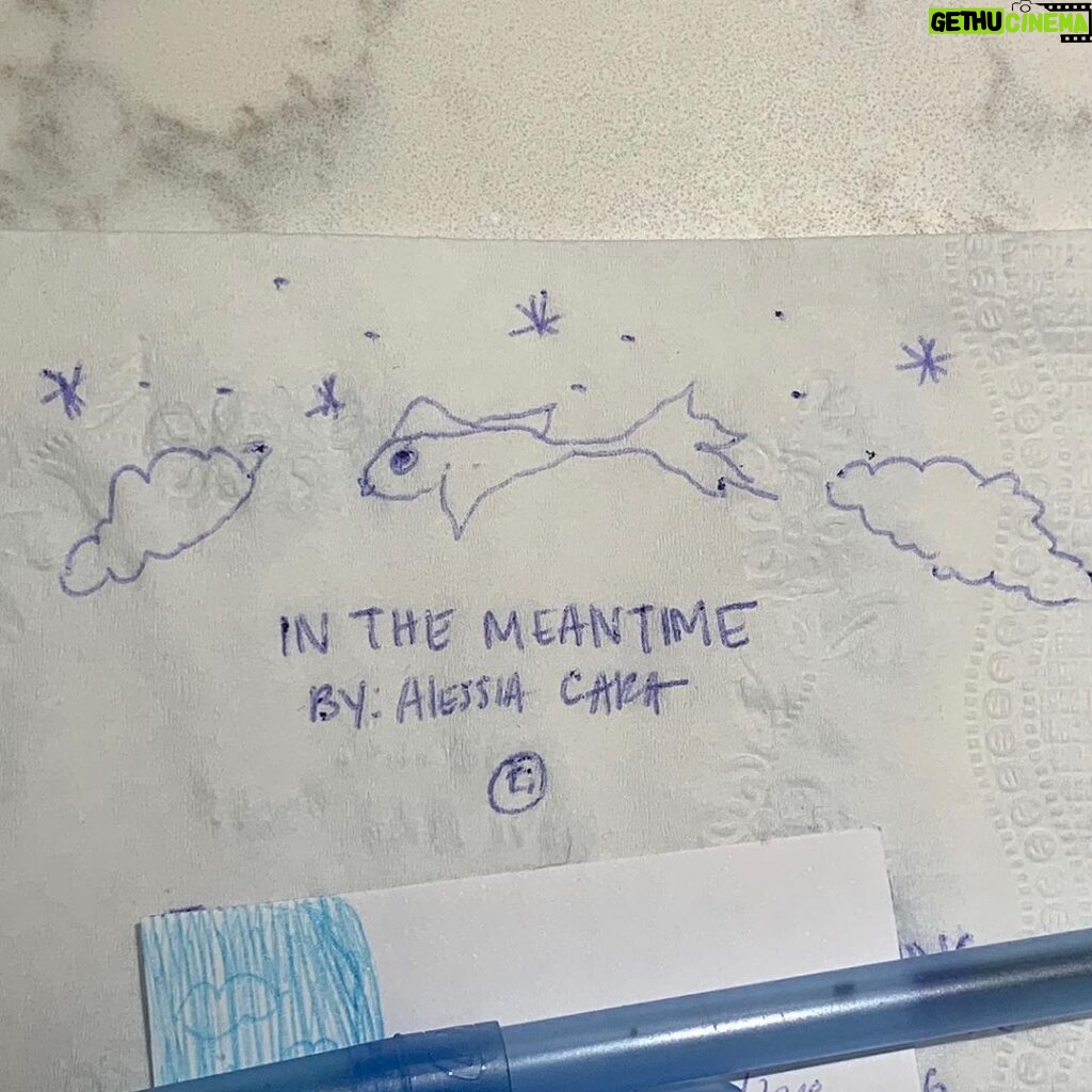 Alessia Cara Instagram - 2 years of In The Meantime! this one is special, since the album is completely framed by duality. light and dark, good and bad, day and night, happy and sad. now two full years around the sun. here are some little bits from creating it—drafting up lyrics, playing with the title, shooting the cover, getting cute themed nails, filming the best days video, my view from the entrance of @orangeloungeto everyday that winter, driving to a Montreal studio covid bubble with @livaita to finish it, and the last slide, which is the first inkling of the cover art I dreamt up one afternoon in my kitchen (lol). couldn’t be more grateful for the army it took to make this thing real and for every memory formed from it. lots of tears and lots of laughs. happy 2, ITM 🧡💙