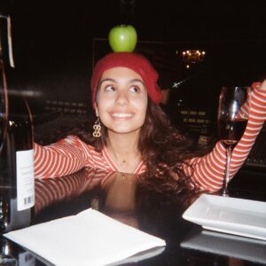 Alessia Cara Instagram - 2 years of In The Meantime! this one is special, since the album is completely framed by duality. light and dark, good and bad, day and night, happy and sad. now two full years around the sun. here are some little bits from creating it—drafting up lyrics, playing with the title, shooting the cover, getting cute themed nails, filming the best days video, my view from the entrance of @orangeloungeto everyday that winter, driving to a Montreal studio covid bubble with @livaita to finish it, and the last slide, which is the first inkling of the cover art I dreamt up one afternoon in my kitchen (lol). couldn’t be more grateful for the army it took to make this thing real and for every memory formed from it. lots of tears and lots of laughs. happy 2, ITM 🧡💙