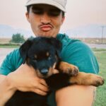 Alex Aiono Instagram - let’s all try not to freak out together🥹 hello miso❤️