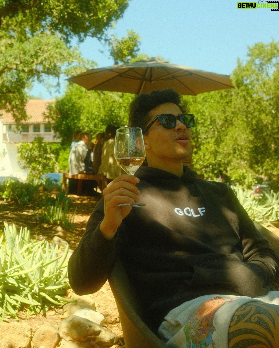 Alex Aiono Instagram - Tasted wine. Tasted fine.