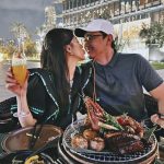 Alex Gonzaga Instagram - Bring your husband to the best places you’ve been. We always have the best meal and view here. Thank you to our kababayans too! At shoutout sayo pareng Georgio salamat sa pa-dinner, the best ka! @armanihashi