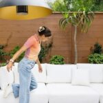 Alex Morgan Instagram – The patio is officially our favorite getaway😆 Thanks to @arhaus for keeping us cozy! #myarhaus
