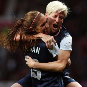 Alex Morgan Instagram - 14 years of hugs and cellys and trophies and tears together. All the feels for Pinoe’s last USWNT game🫶