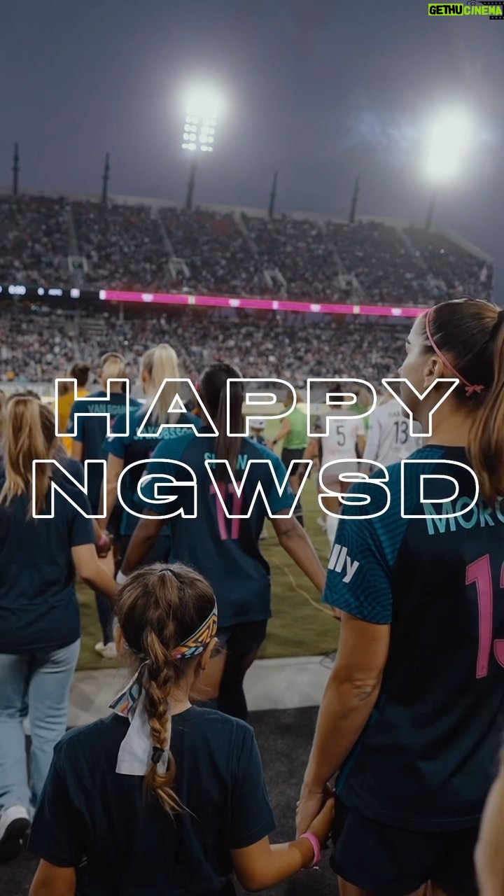 Alex Morgan Instagram - To the girls chasing a dream, keep showing up! Happy National Girls and Women in Sports Day💕