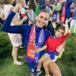Alex Morgan Instagram – It’s one thing when you can raise your daughter around powerful women, but it’s another when you sign the equal pay CBA agreement with her on your hip💪🏼🤩
