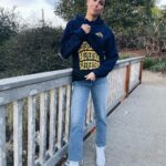Alex Morgan Instagram - @beateverybody entered the chat! Check out the new Varsity Collection & go Bears🐻😜