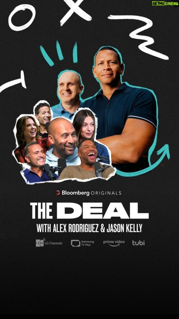 Alex Rodriguez Instagram - When sports, business and culture collide, there’s often a deal to be made. Baseball superstar @arod and Bloomberg’s @jasonkellynews have teamed up to chat with business titans and sports champions on their investment philosophies, missed opportunities and more on The Deal, a Bloomberg Podcasts and Bloomberg Originals series. If you think you know these icons, prepare to be surprised. Watch or listen Thursdays on the Bloomberg app or wherever you get your podcasts.
