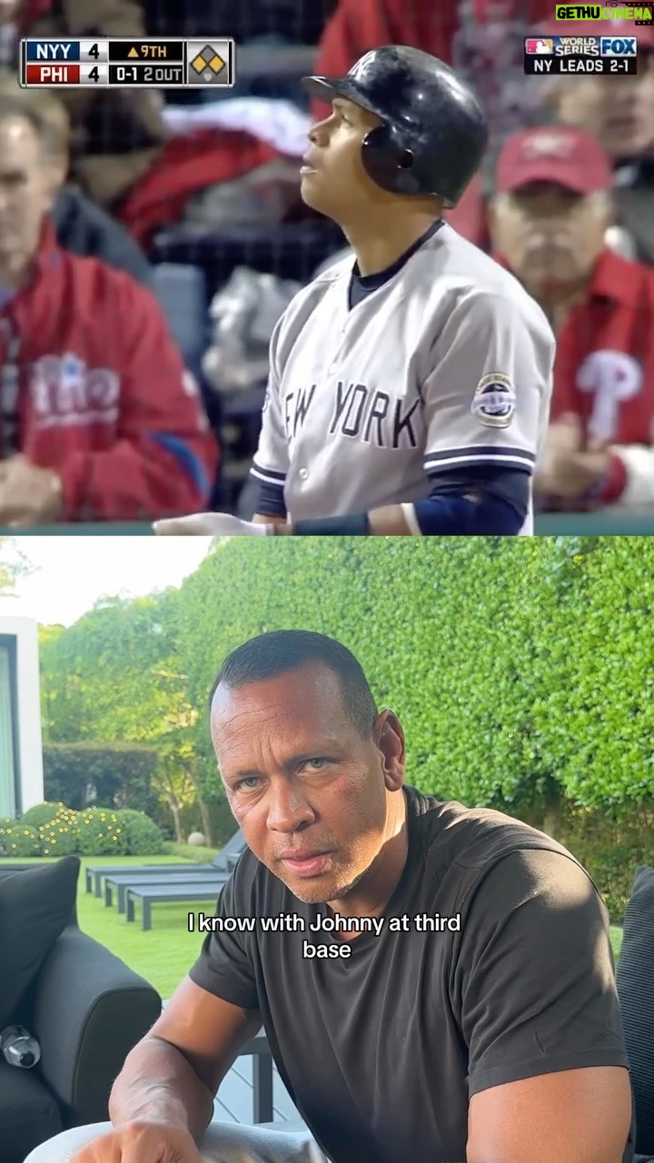 Alex Rodriguez Instagram - The World Series has me feeling nostalgic. Lots of people ask me this, and in my opinion this was the biggest hit of my career. Phillies Citizens Bank Park
