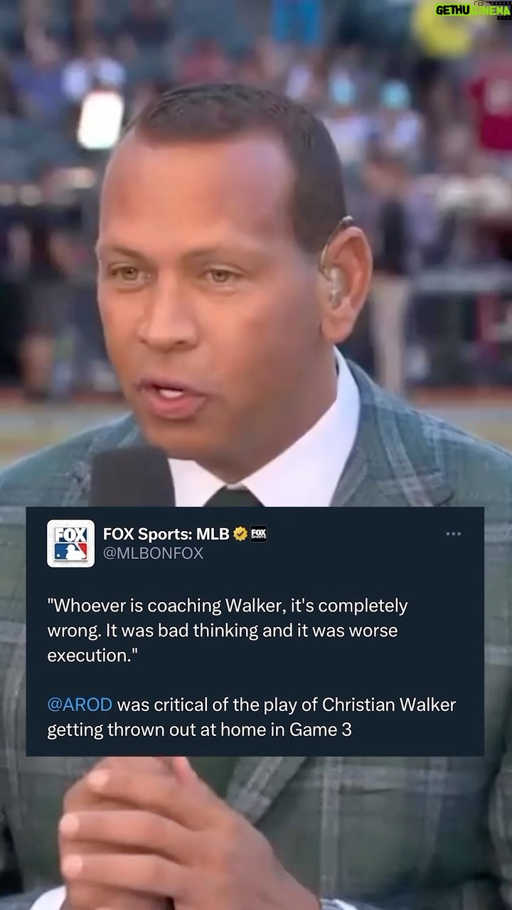 Alex Rodriguez Instagram - It has to be 100% #mlb #worldseries Arizona