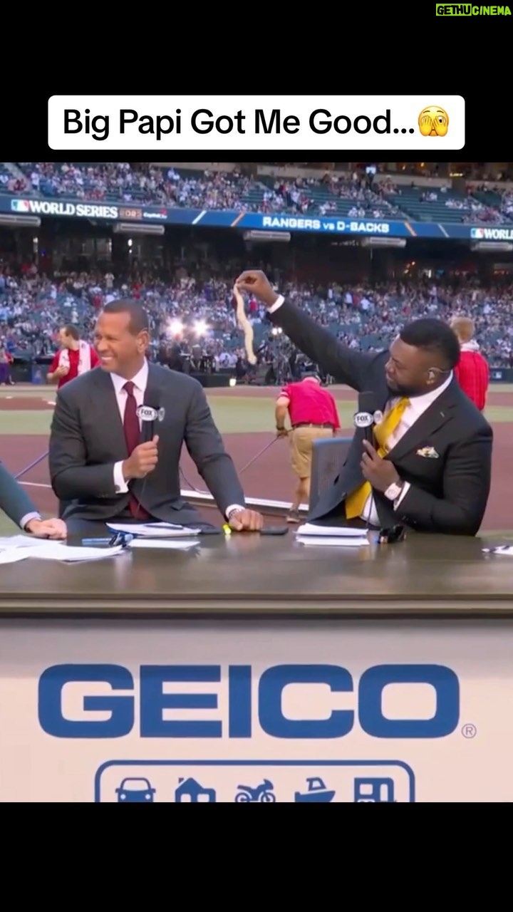 Alex Rodriguez Instagram - Watch out @davidortiz… payback is coming 😈 #worldseries Texas