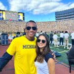 Alex Rodriguez Instagram - Great day for some @uofmichigan football 🏈 @thenatasharodriguez University of Michigan