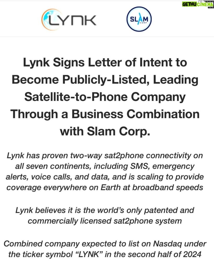 Alex Rodriguez Instagram - Huge news from Slam Corp! We are thrilled to partner with #Lynk, a company that is set to revolutionize the #sat2phone sector. Thanks to @edludlowtv at @bloombergtv for having us on this morning to talk about this exciting transaction. New York, New York