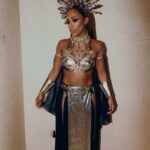 Alex Scott Instagram - Queen Akasha : Why so surprised, my love? You’ve called, I’ve come. ... 👸🏽 🎃 #queenofthedamned : : @heidinorthmakeup & @suhaines absolutely smashed it out the park again thank you both 👻 👏🏾