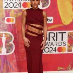 Alex Scott Instagram - @brits 2024 Thank you @standing_ground_ for this beautiful custom designed dress and for making me feel all special. Thank you @mastercarduk for having me, Always a pleasure & what a night x