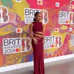 Alex Scott Instagram - @brits 2024 Thank you @standing_ground_ for this beautiful custom designed dress and for making me feel all special. Thank you @mastercarduk for having me, Always a pleasure & what a night x