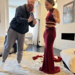 Alex Scott Instagram - @brits 2024 Thank you @standing_ground_ for this beautiful custom designed dress and for making me feel all special. Thank you @mastercarduk for having me, Always a pleasure & what a night x