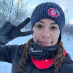 Alex Scott Instagram - THE ICE QUEENS 🧊 🥶🥹 WE DID IT!! 4 days, 3nights freezing cold temperatures as low as -20 degrees, highs,lows, smile’s, laughter and tears but mission completed and can’t wait for you all to see how it unfolded in the arctic circle for @comicrelief #rednoseday @thewhitmore @vickypattison @saradaviescc thank you for being amazing, funny, caring, fearless incredible women and allowing me to be a part of the gang and share this adventure with you all. Thank you to @comicrelief @shinetelevision for giving me the opportunity to push myself both mentally and physically and take me out of my comfort zone and be apart of this to help raise money for issues that are close to my heart. To all the crew on the journey with us, you are all superhuman and thank you for keeping us safe (not warm) and pushing us to the finish line. Memories made I will never forget… 🩵