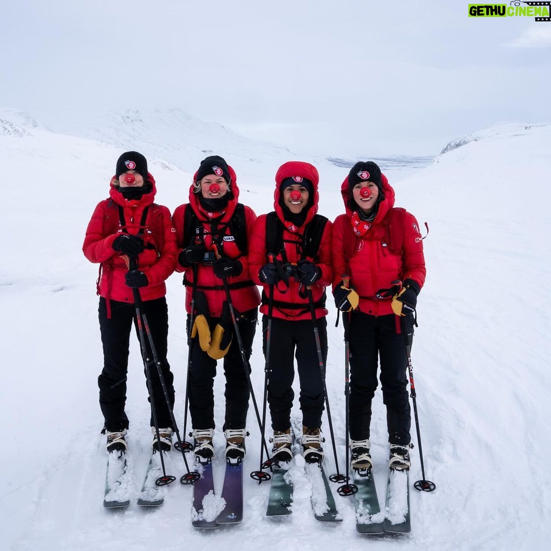 Alex Scott Instagram - THE ICE QUEENS 🧊 🥶🥹 WE DID IT!! 4 days, 3nights freezing cold temperatures as low as -20 degrees, highs,lows, smile’s, laughter and tears but mission completed and can’t wait for you all to see how it unfolded in the arctic circle for @comicrelief #rednoseday @thewhitmore @vickypattison @saradaviescc thank you for being amazing, funny, caring, fearless incredible women and allowing me to be a part of the gang and share this adventure with you all. Thank you to @comicrelief @shinetelevision for giving me the opportunity to push myself both mentally and physically and take me out of my comfort zone and be apart of this to help raise money for issues that are close to my heart. To all the crew on the journey with us, you are all superhuman and thank you for keeping us safe (not warm) and pushing us to the finish line. Memories made I will never forget… 🩵