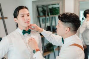 Alex Wassabi Instagram - it was an honor being your best man big bro @aaronburriss 
new vlog up now 💍 link in bio
