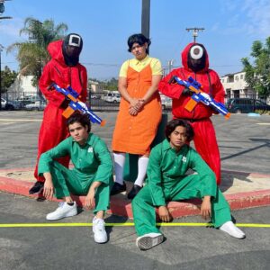Alex Wassabi Instagram - squid gang 🦑