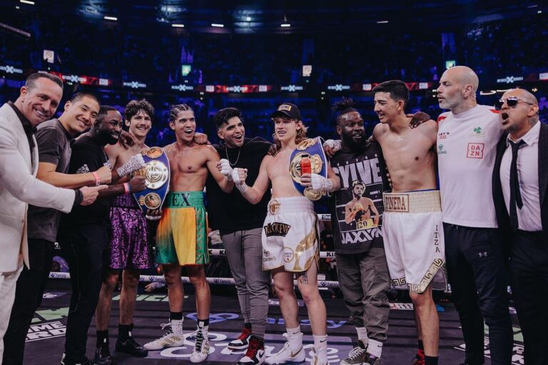 Alex Wassabi Instagram - an honor sharing the ring with these men. finally got the epic back & forth fight I’ve been looking for! best tag team performance in @misfitsboxing history! 🧨