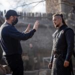 Alexander Dreymon Instagram - If I look like I hate his guts in this picture, it’s because I do. Being directed by @mraphilipson was excruciating. He’s smart, creative, sensitive, respectful to everyone, has the best sense of humor and is a great leader. 🤮 Go steal someone else’s thunder.