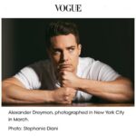 Alexander Dreymon Instagram - How cool to be featured by @voguemagazine…my neck took the day off, but @stephaniedianiphoto made it work 📸. Thank you, Taylor Antrim for the awesome chat! #SevenKingsMustDie #TheLastKingdom