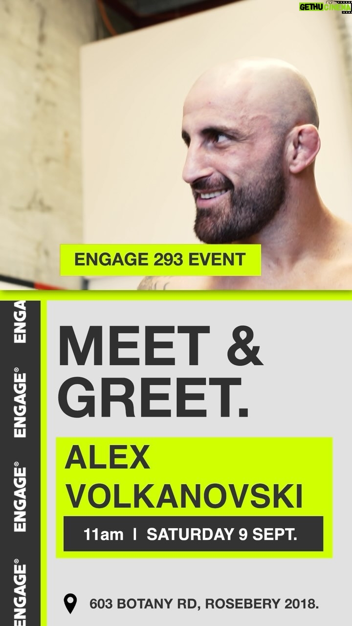 Alexander Volkanovski Instagram - Tomorrow 11am. The Great @AlexVolkanovski is stopping by the HQ. Engage