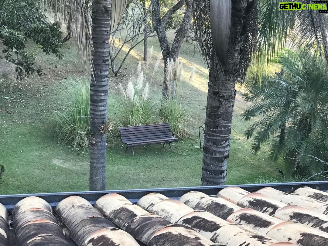 Alexandre Garcia Instagram - No fim de tarde desta terça-feira, o banco convidativo.