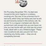 Alexey Navalny Instagram – Вчера вышла моя колонка в журнале @TIME, в том числе и о тюремных условиях содержания папы. Сегодня у него был суд о невыдаче ему зимних сапог. Представляете?! В 21 веке заключенный в России должен судиться, чтобы ему выдали зимнюю обувь ! 

Спасибо всем за теплые слова, поддержку и распространение колонки. Я написала её не только потому, что хочу снова стоять так у моря и болтать с папой. А, хотя очень хочу. Главное – невиновный человек должен быть на свободе.

Давайте бороться вместе. Свободу Алексею Навальному!

И если вы её ещё не прочитали – ссылка у меня в био🫶

______________

Yesterday, @time magazine published my column, including where I talked about my dad’s prison conditions. Today, he had a court hearing on not being given winter boots. Can you imagine?! In the 21 century, a prisoner in Russia has to sue to receive winter shoes !

Thank you all for the kind words, support, and sharing the column. I wrote it not only because I want to stand and chat with my dad like that again. Although, I very much do. The main reason is because every innocent person must be free.

Let’s fight this fight together. Free Alexey Navalny!

And if you haven’t read it yet – the link is in my bio🫶 Stanford University