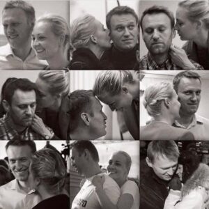 Alexey Navalny Instagram - Все приличные свадебные юбилеи - ну, там, «золотая свадьба» и все такое - начинаются, кажется, с 50 лет. А 22 года - это какая свадьба? Дюралюминиевая? Плексигласовая? Ну ладно, пусть так. У меня-то вообще ощущение, что я тебя, Йуляшка, вчера встретил. Как же хорошо, что ты у меня есть. Люблю 🖤