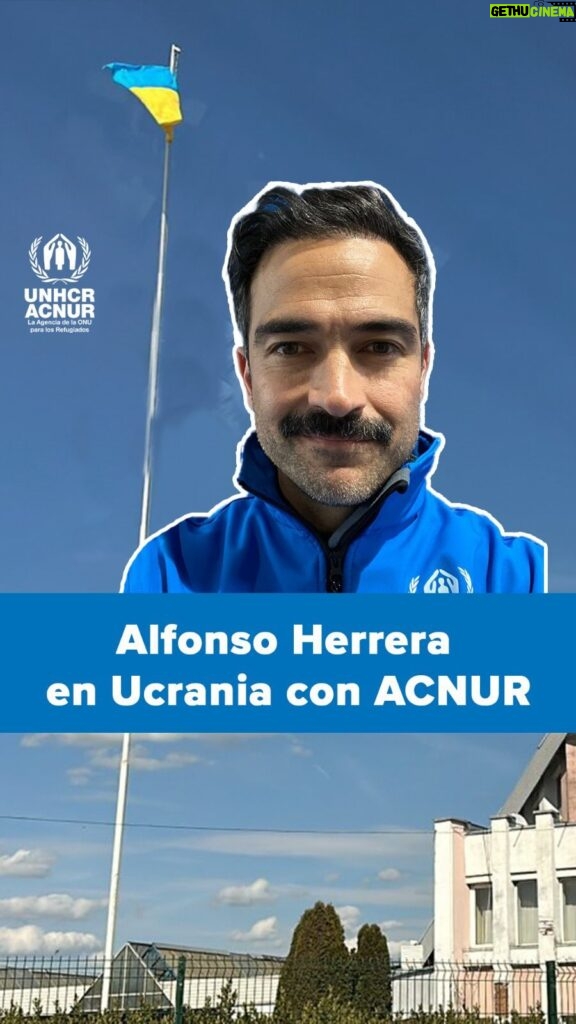 Alfonso Herrera Instagram - Alfonso Herrera y ACNUR viajamos a Ucrania para conocer la situación de las personas afectadas por la guerra. ¿Tienes preguntas? Envíalas a través del enlace en la bio.